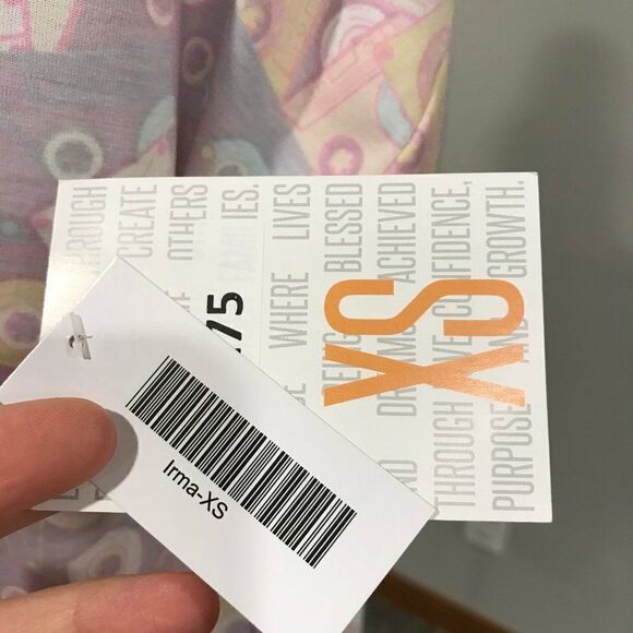 LulaRoe Irma cassette print tunic top - Picture 5 of 10